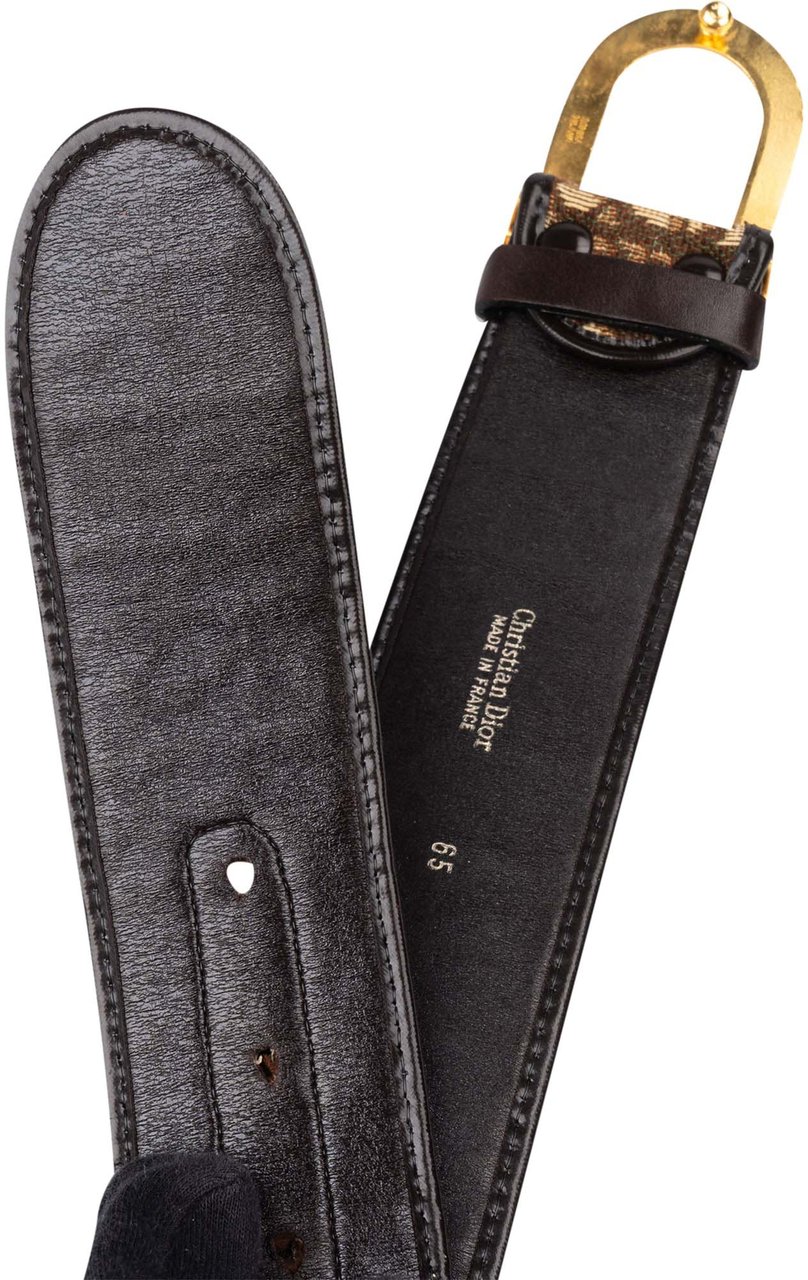 Dior Christian Dior Trotter Monogram CD Women Belt Bruin