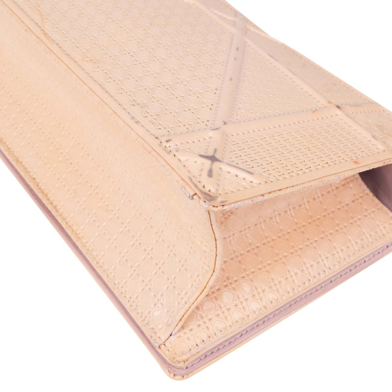 Dior Christian Dior Patent Leather Diorama Crossbody Bag Rood