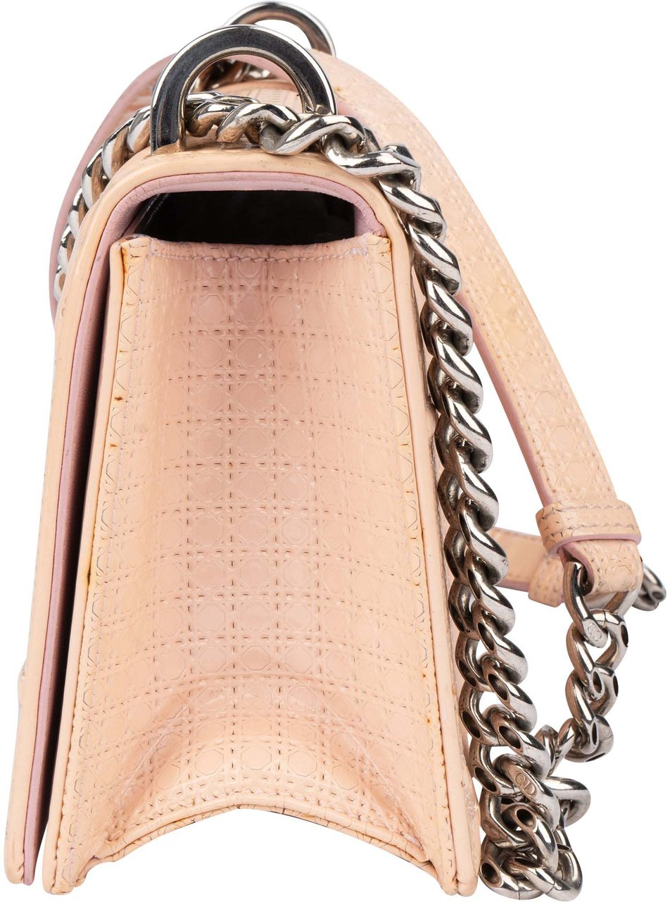 Dior Christian Dior Patent Leather Diorama Crossbody Bag Rood