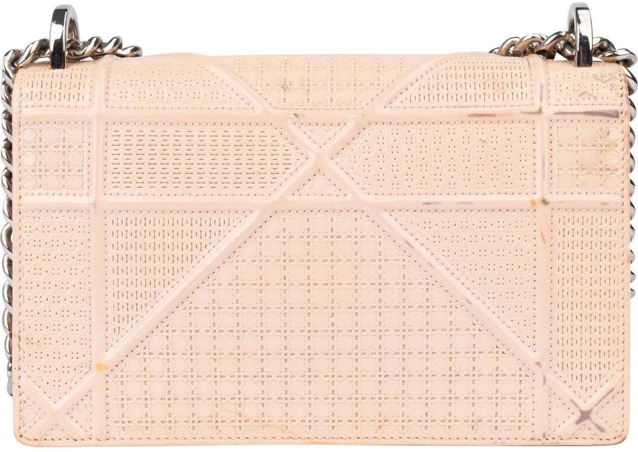 Dior Christian Dior Patent Leather Diorama Crossbody Bag Rood