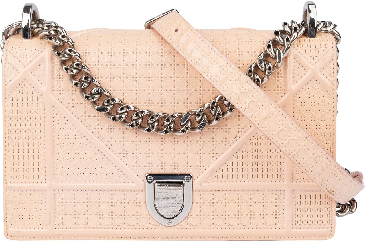 Dior Christian Dior Patent Leather Diorama Crossbody Bag Divers