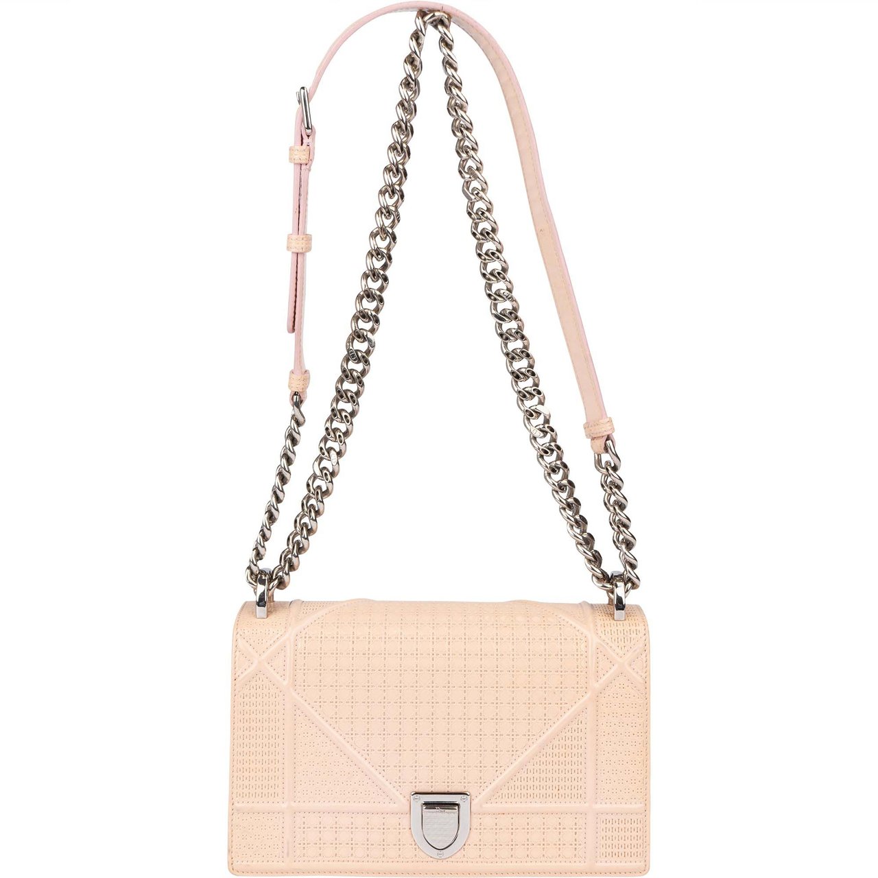 Dior Christian Dior Patent Leather Diorama Crossbody Bag Rood