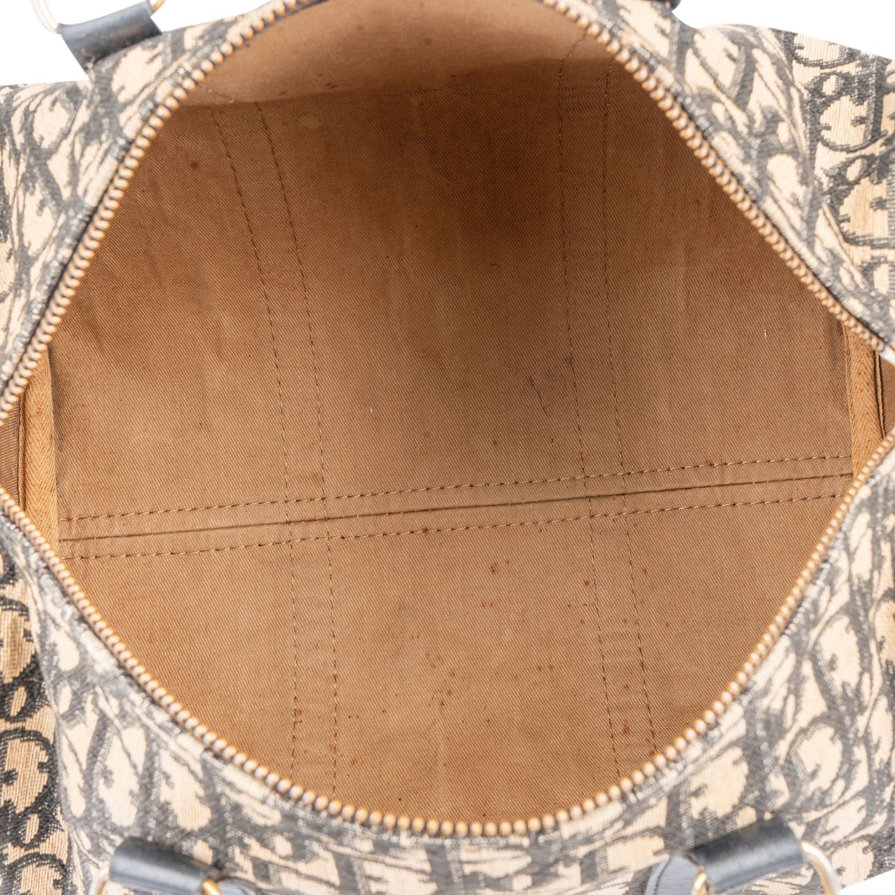 Dior Christian Dior Trotter Monogram Boston 30 Handbag Zwart