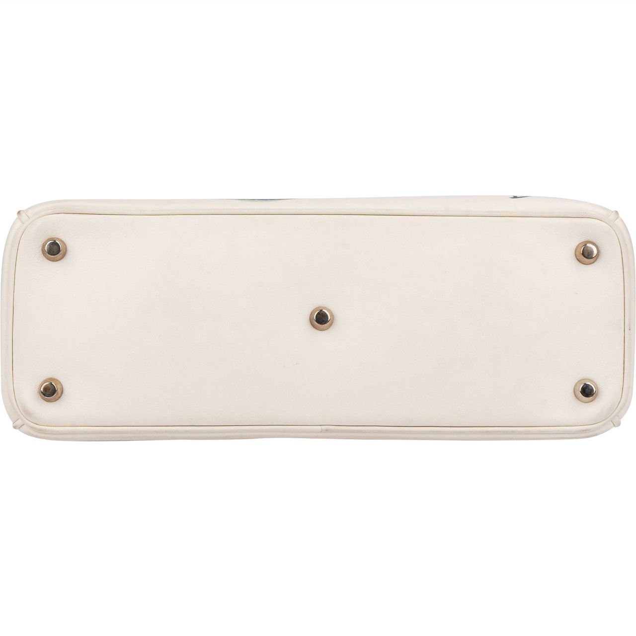 Dior Christian Dior White Leather Art Diorissimo Handbag Wit