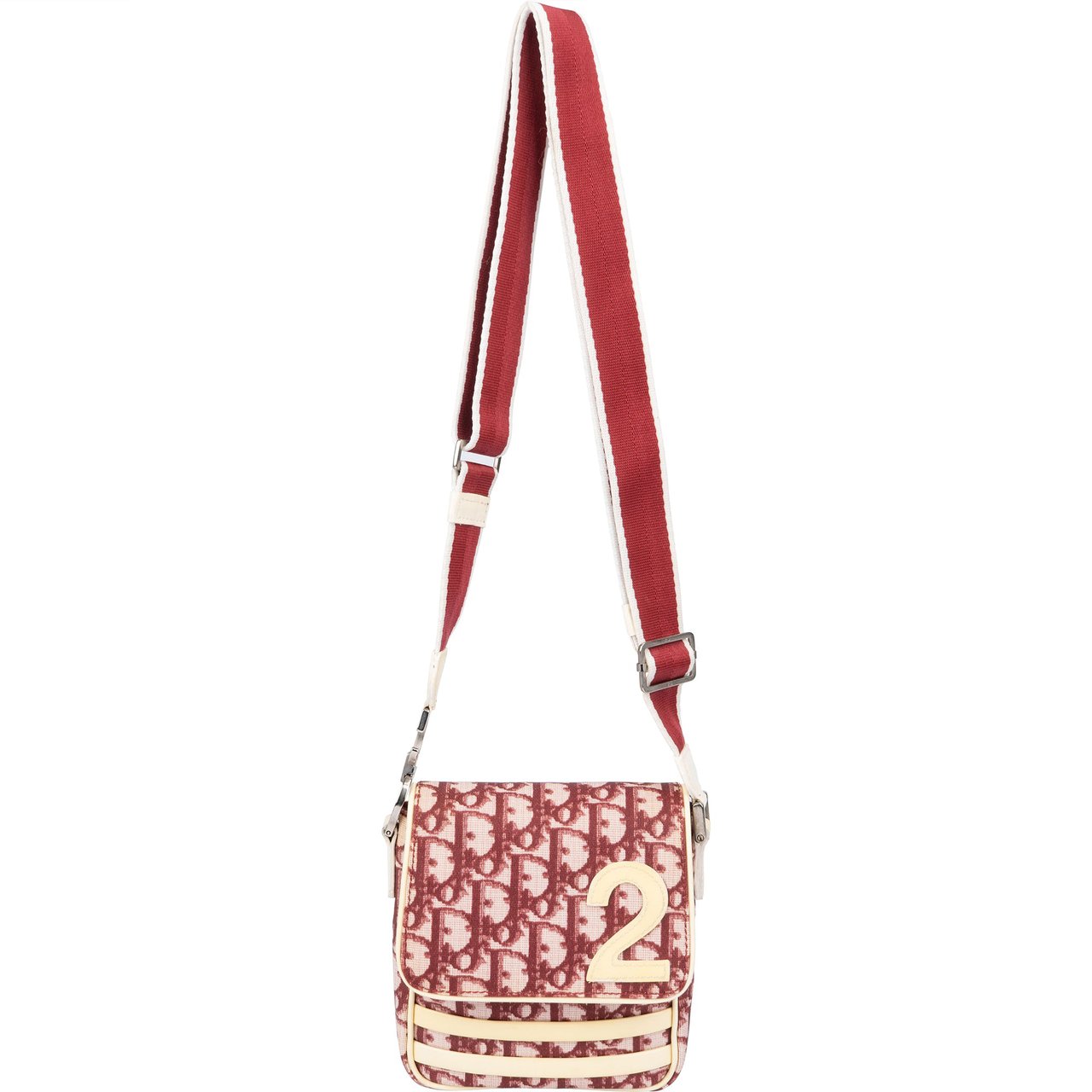 Dior Christian Dior Trotter Monogram No. 2 Crossbody Bag Rood
