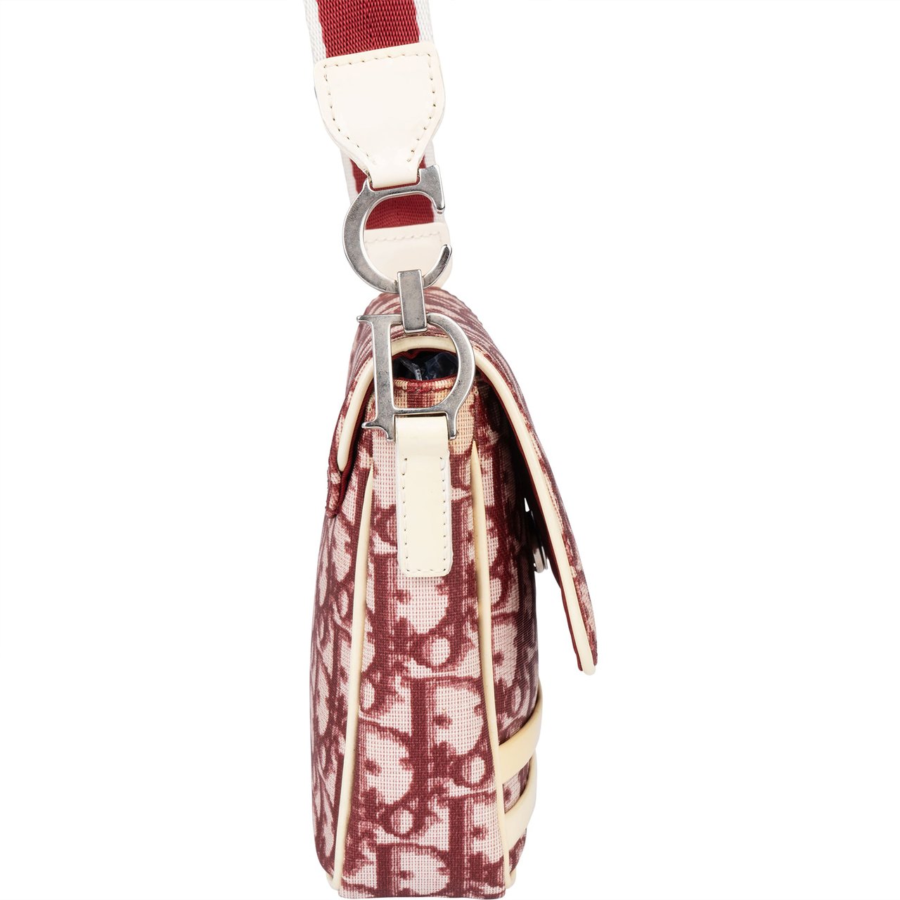 Dior Christian Dior Trotter Monogram No. 2 Crossbody Bag Rood