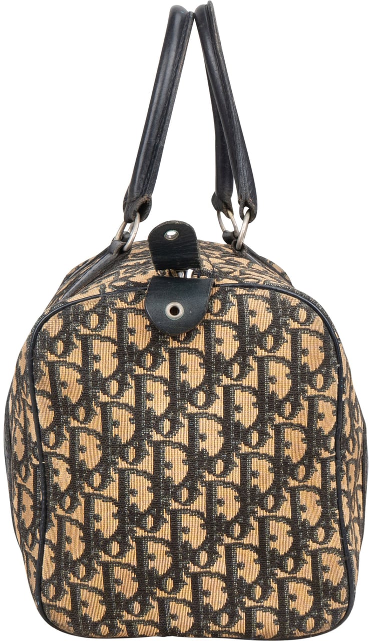 Dior Christian Dior Trotter Monogram Boston 30 Handbag Blauw