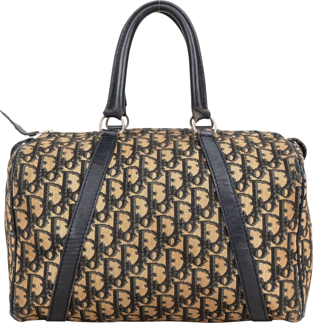 Dior Christian Dior Trotter Monogram Boston 30 Handbag Blauw