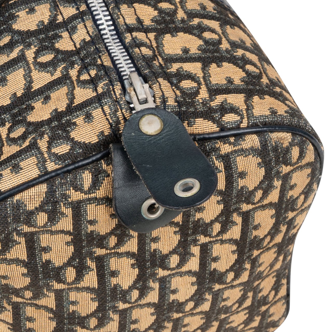 Dior Christian Dior Trotter Monogram Boston 30 Handbag Blauw