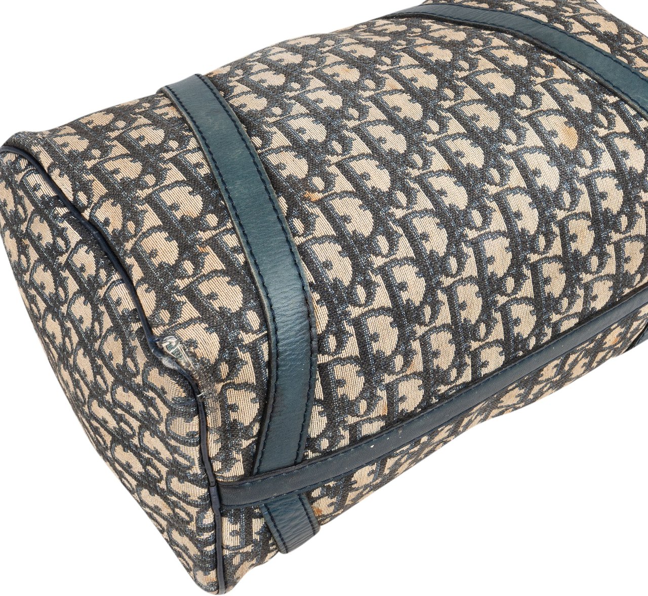 Dior Christian Dior Trotter Monogram Boston 30 Handbag Blauw