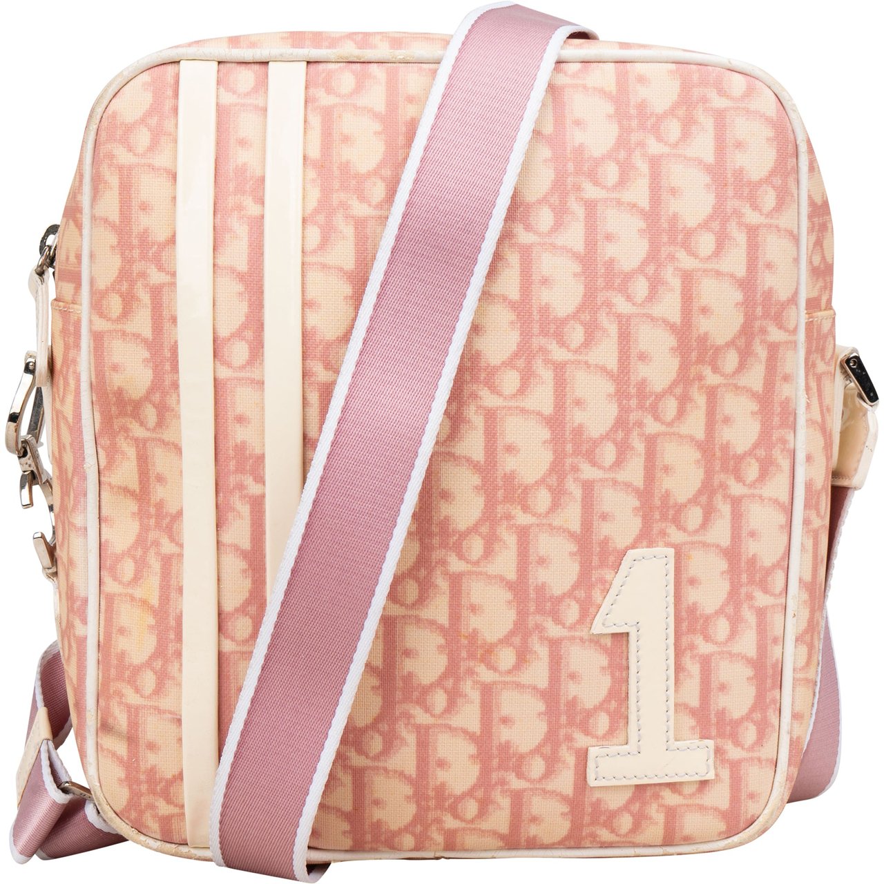 Dior Christian Dior Trotter Monogram No. 1 Crossbody Bag Rood