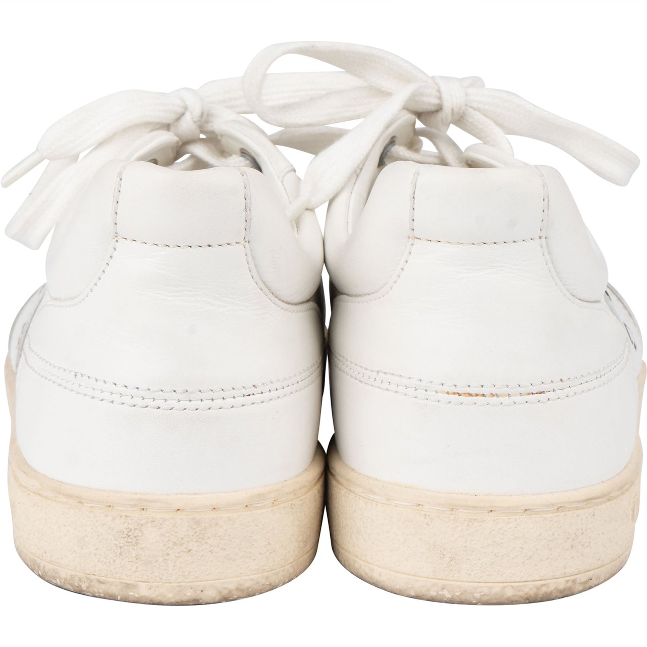 Dior Christian Dior White Leather Bee Sneaker (35) Wit