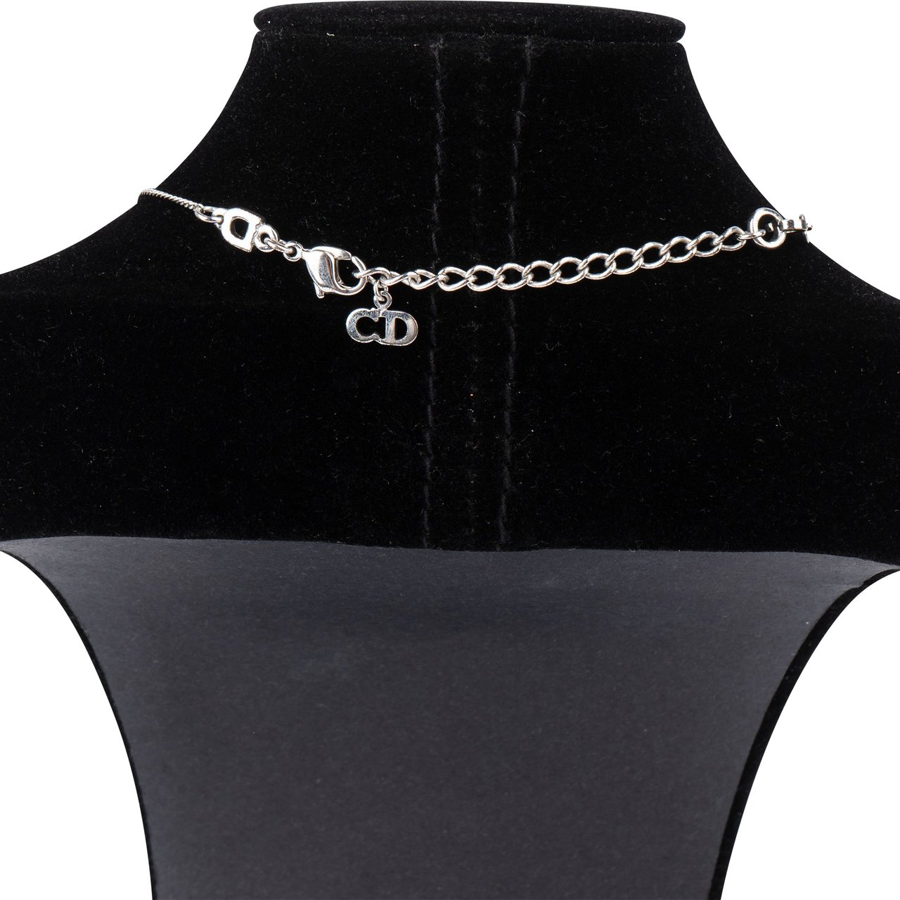 Dior Christian Dior Crystal Dog Tag Necklace Divers