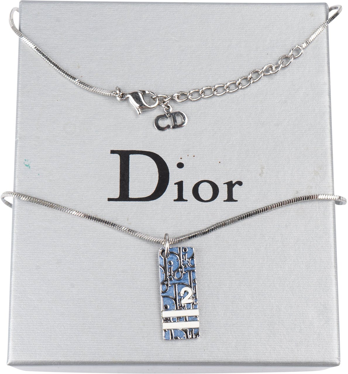 Dior Christian Dior Trotter Monogram No. 2 Necklace Divers