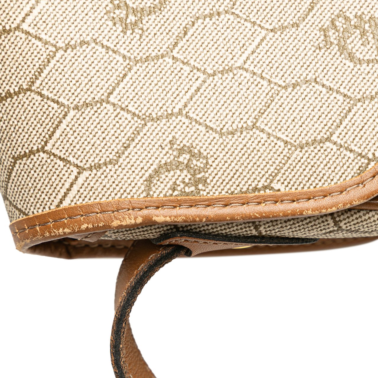 Dior Honeycomb Coated Canvas Crossbody Bruin