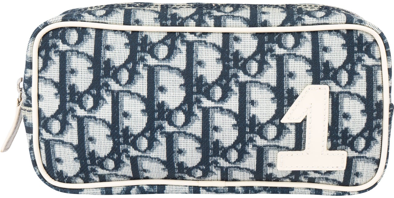 Dior Christian Dior Trotter Monogram No. 1 Clutch Blauw