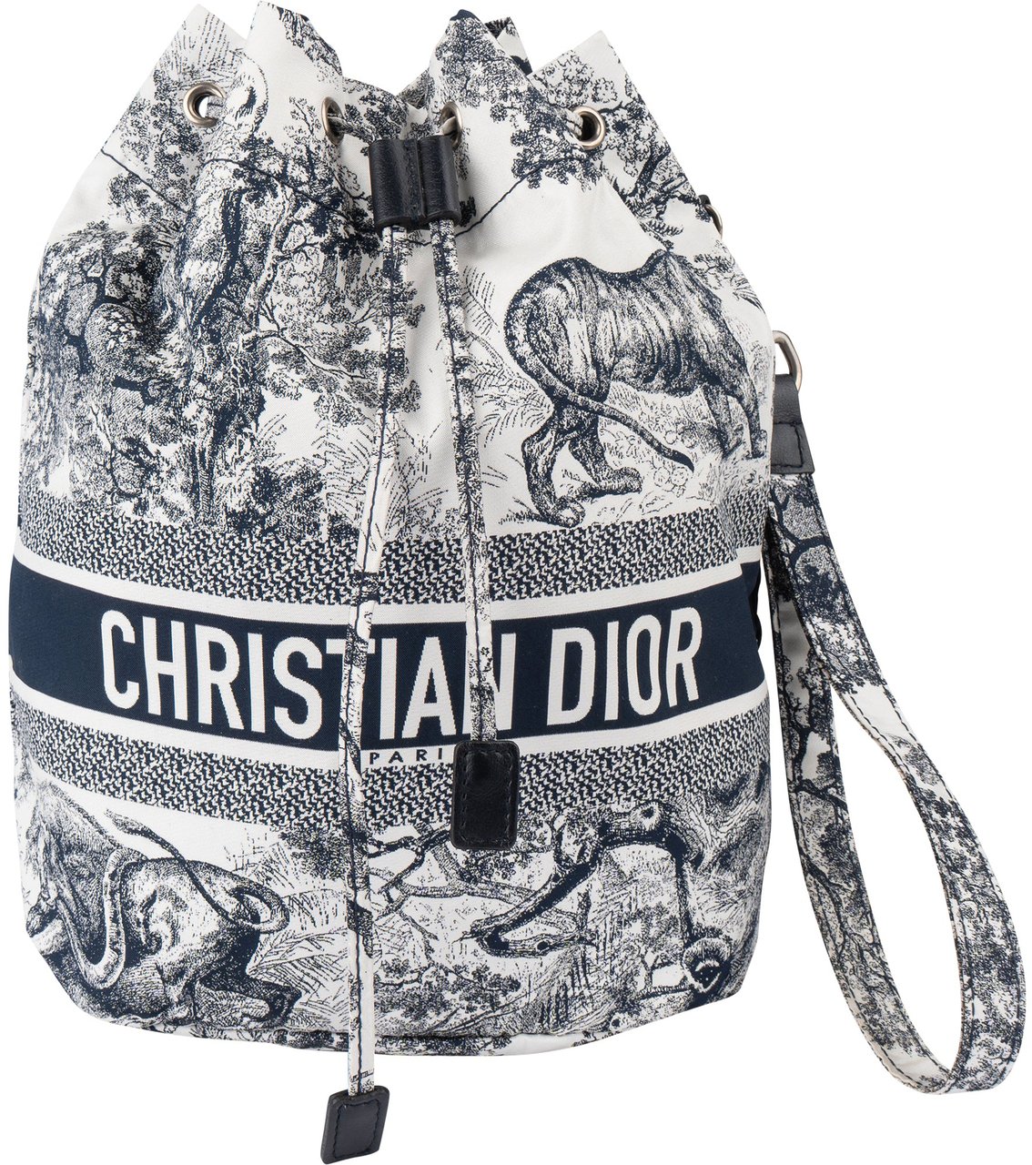Dior Christian Dior Toile De Jouy Pouch Bag Wit