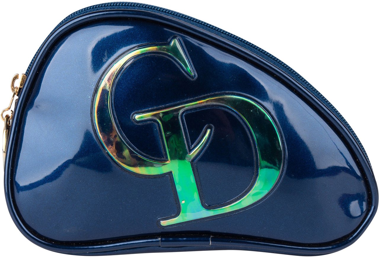 Dior Christian Dior Bleu Trousse De Toilette Pouch Blauw