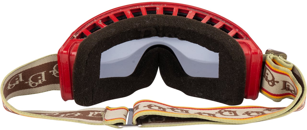Dior Christian Dior Vintage Raffia DiorAlps Goggles Rood