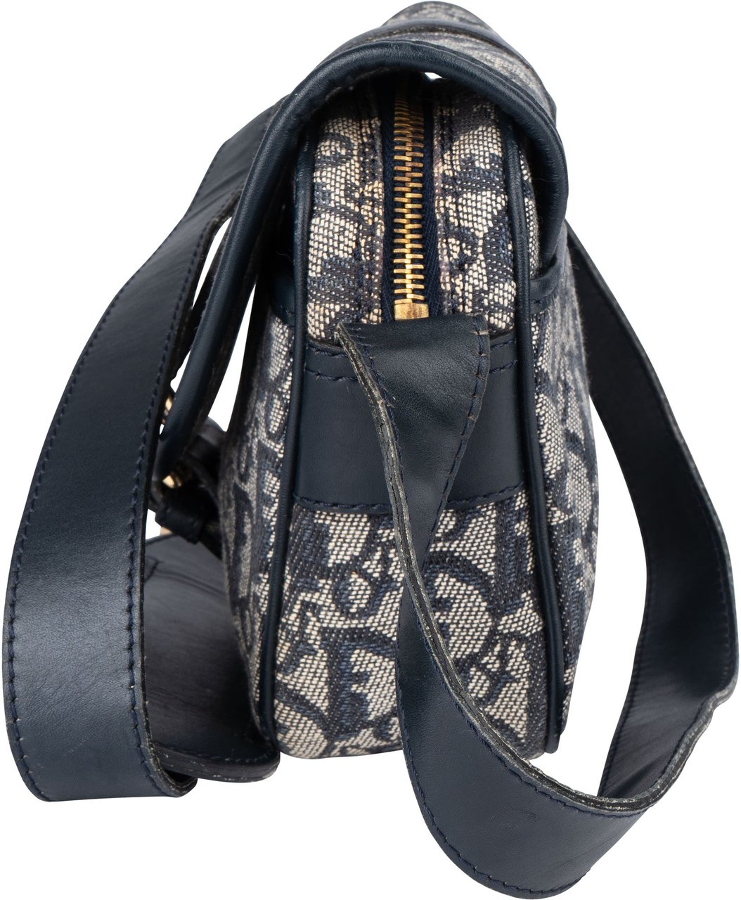 Dior Christian Dior Trotter Monogram Crossbody Bag Blauw