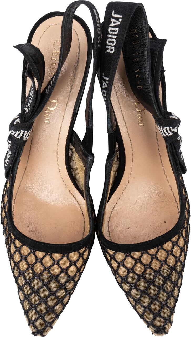 Dior Christian Dior J´ADior Slingback Heels (34,5) Zwart