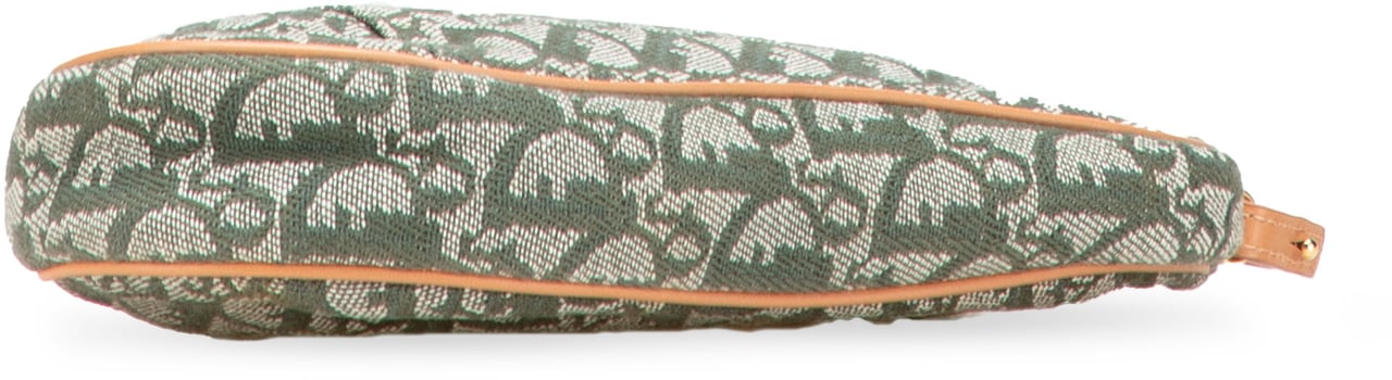 Dior Mini Diorissimo Canvas Saddle Pochette Groen