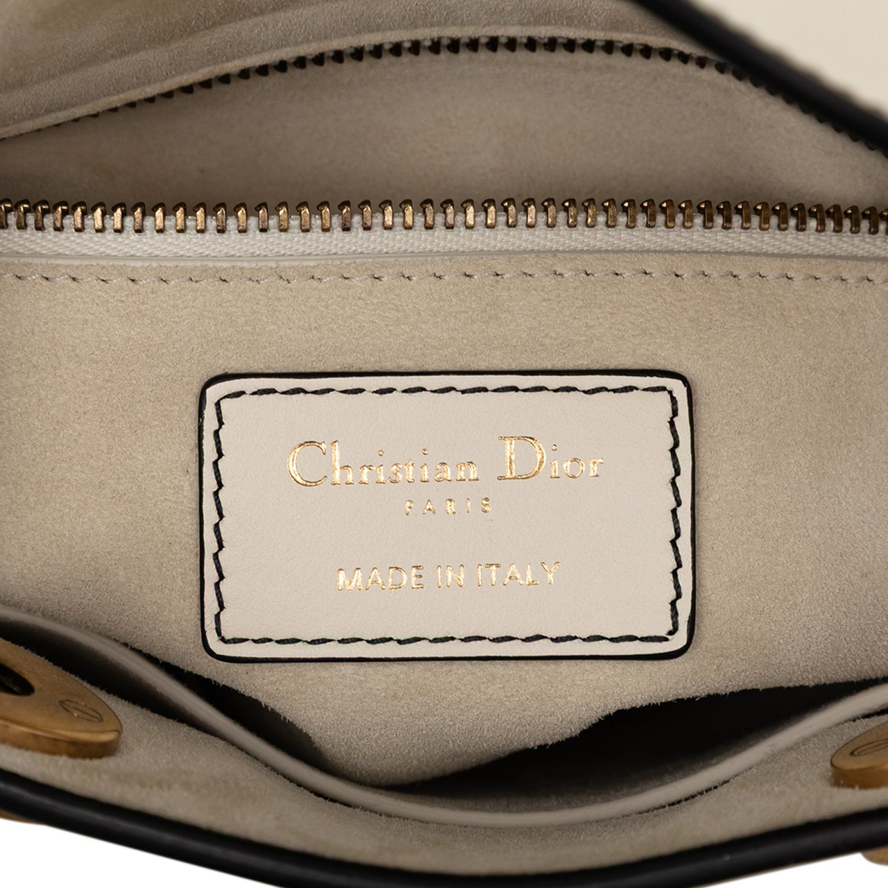 Dior Niki de Saint Phalle Mini Calfskin Lady Dior Wit