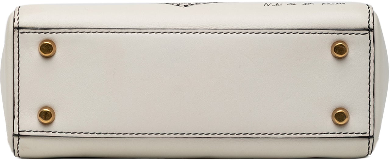 Dior Niki de Saint Phalle Mini Calfskin Lady Dior Wit