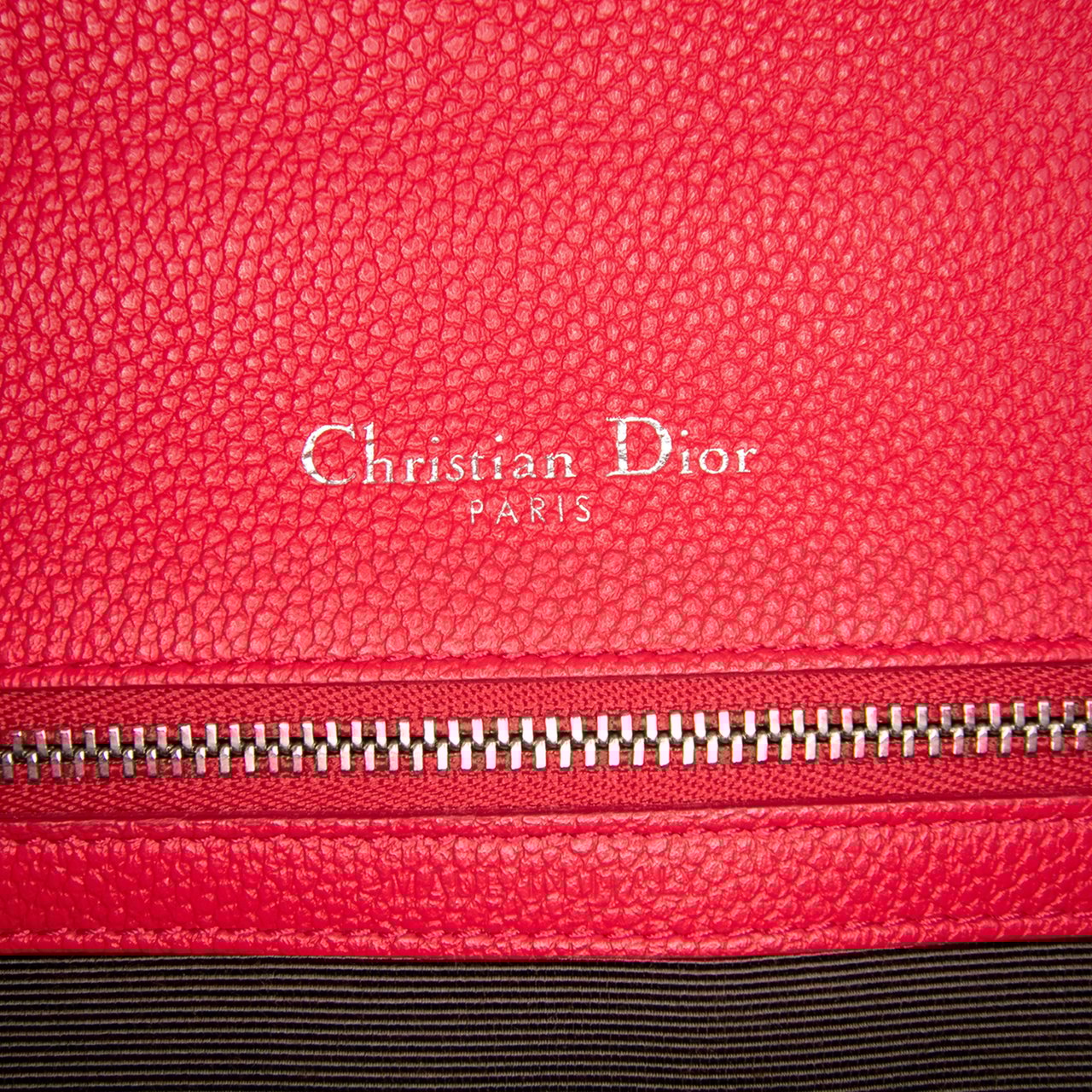 Dior Small Grained Calfskin Diorama Flap Rood