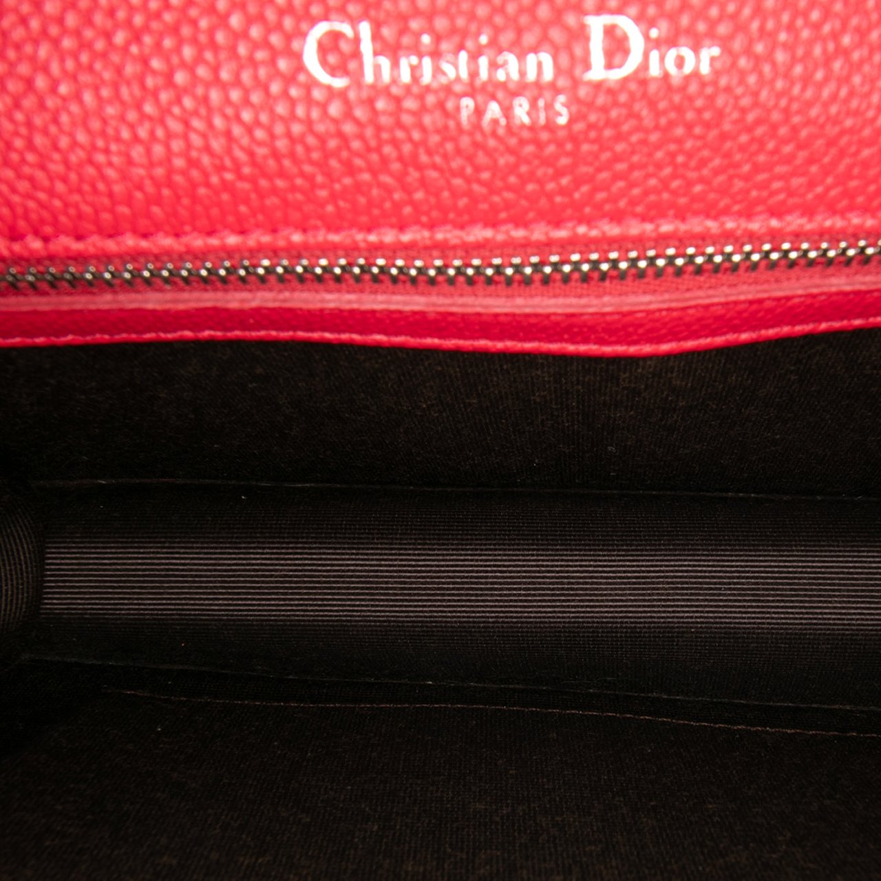 Dior Small Grained Calfskin Diorama Flap Rood