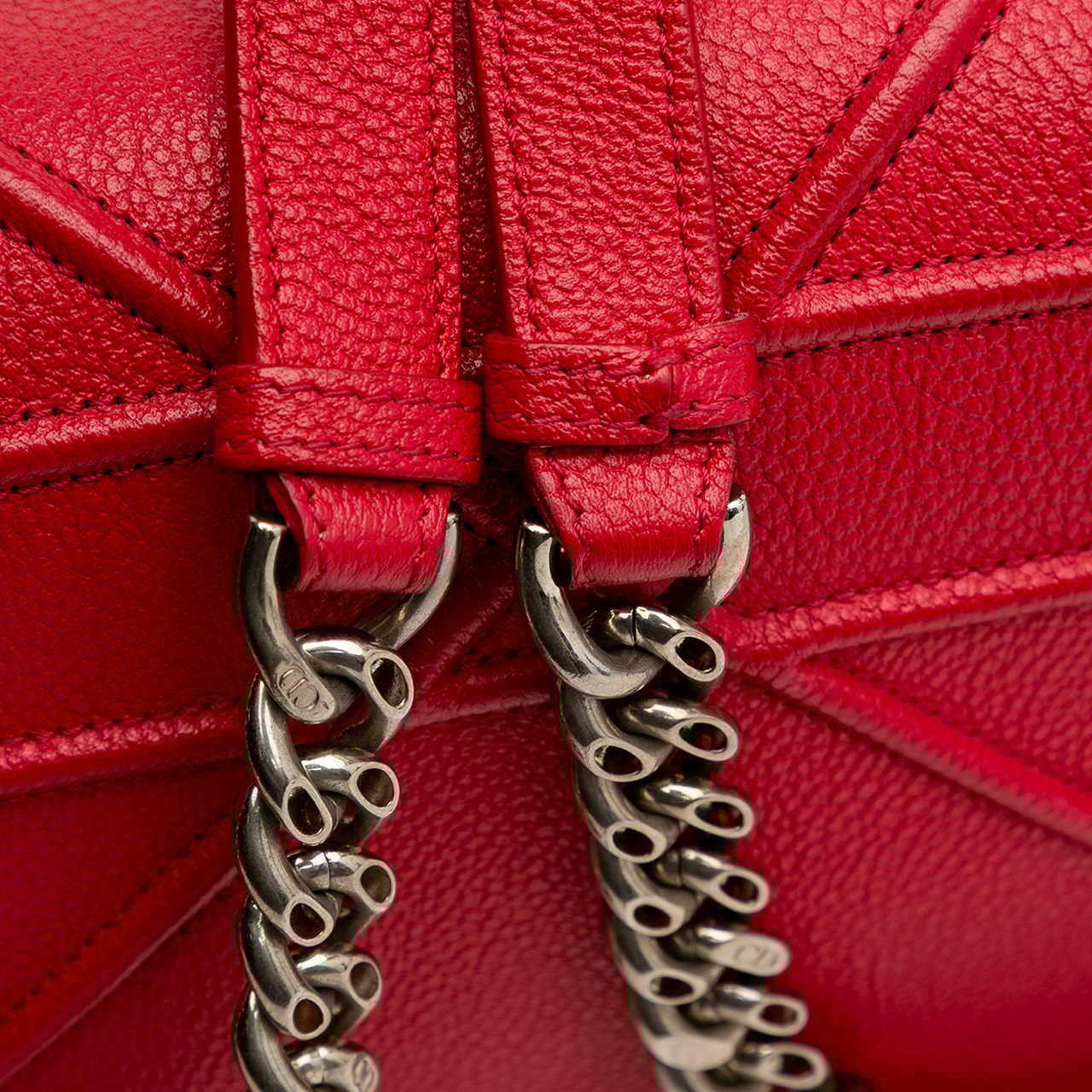 Dior Small Grained Calfskin Diorama Flap Rood