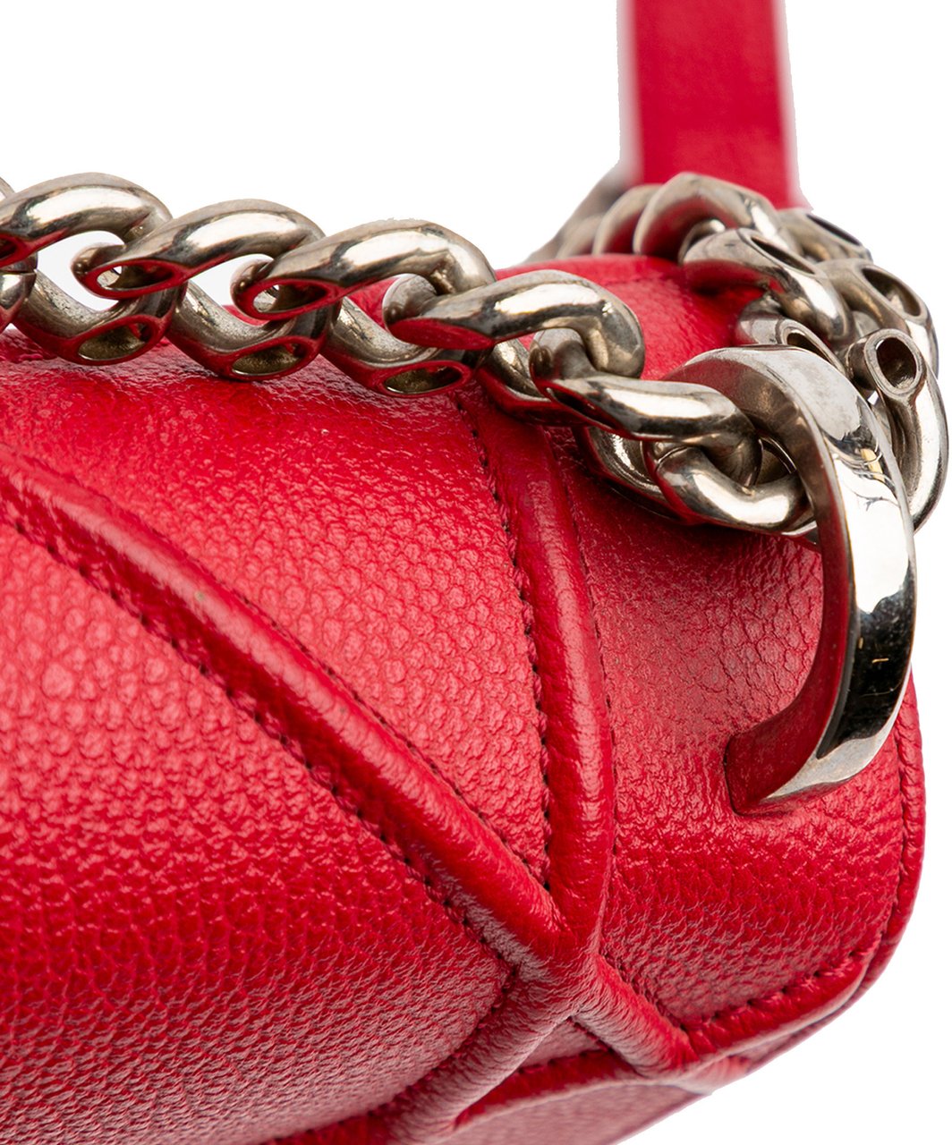 Dior Small Grained Calfskin Diorama Flap Rood