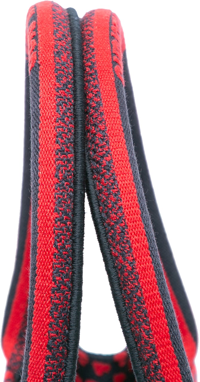 Dior Medium Canvas Pop Hearts I Love Paris Book Tote Rood