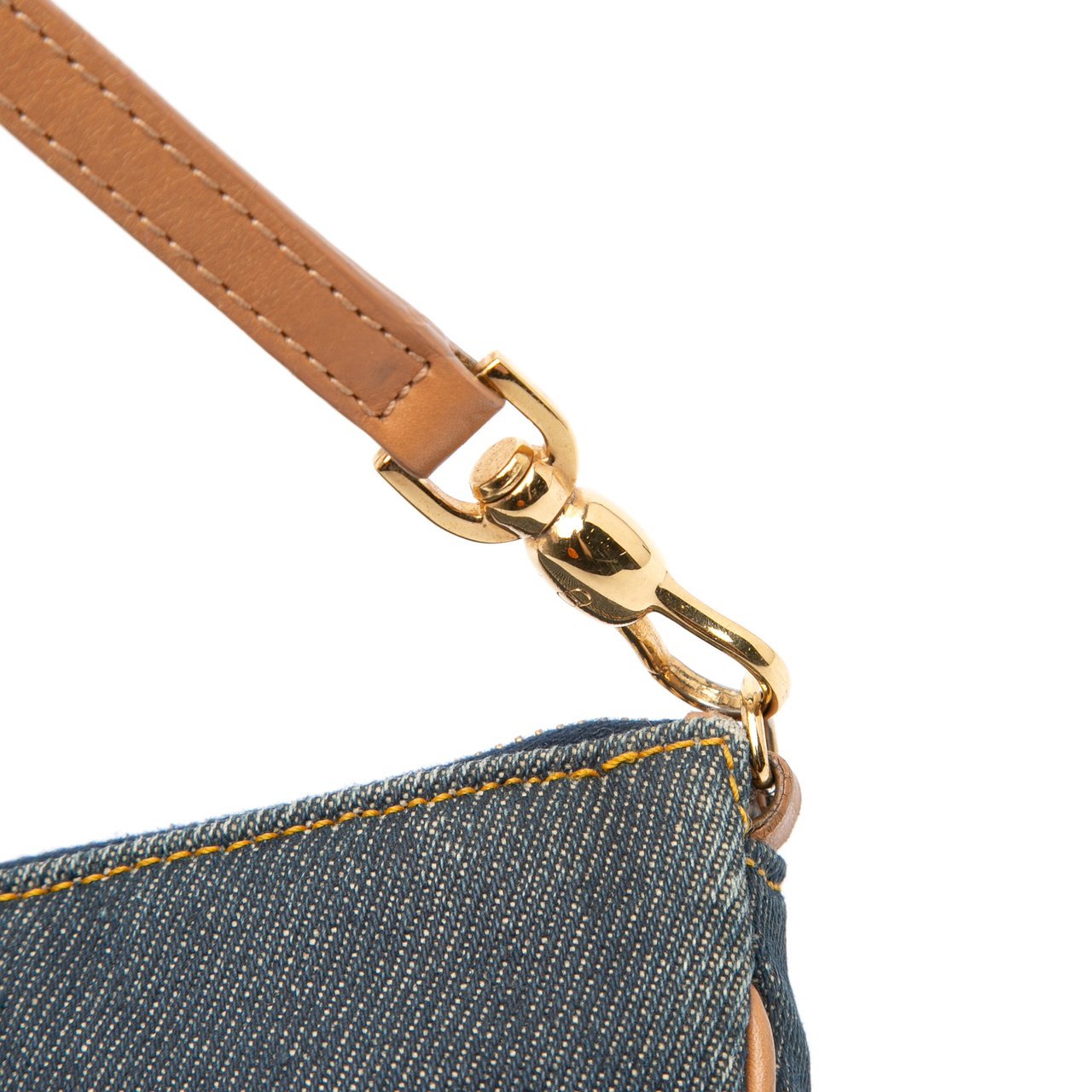Dior Mini Denim Saddle Pochette Blauw