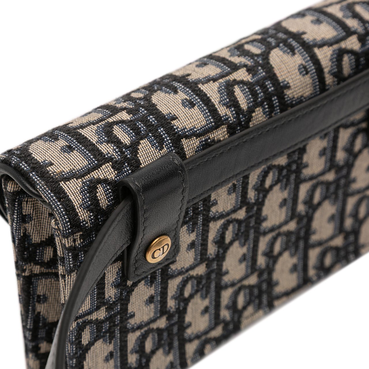 Dior Oblique Canvas Saddle Belt Bag Blauw