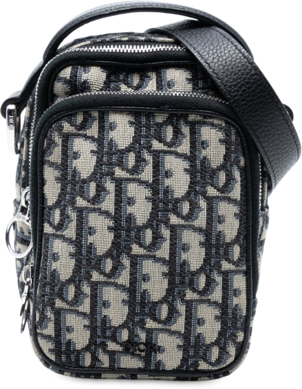 Dior Micro Oblique Canvas Rider Pouch Blauw