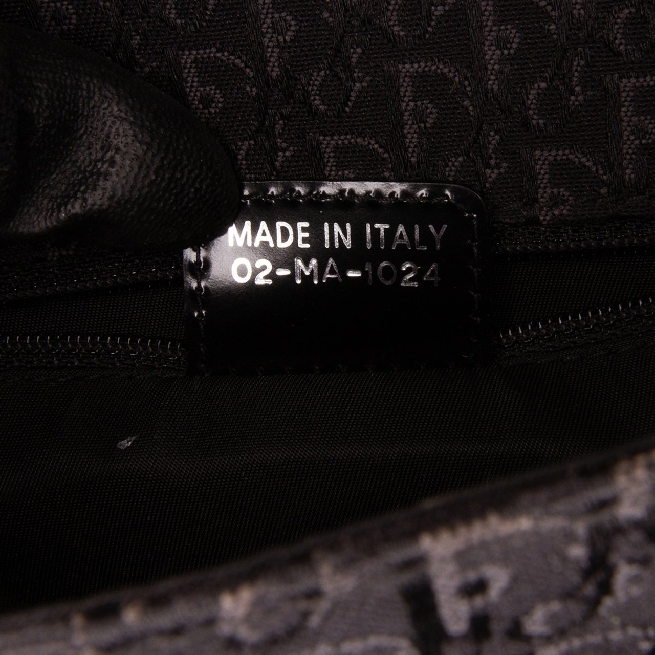 Dior Leather D'Trick Brogue Spectator Bag Zwart