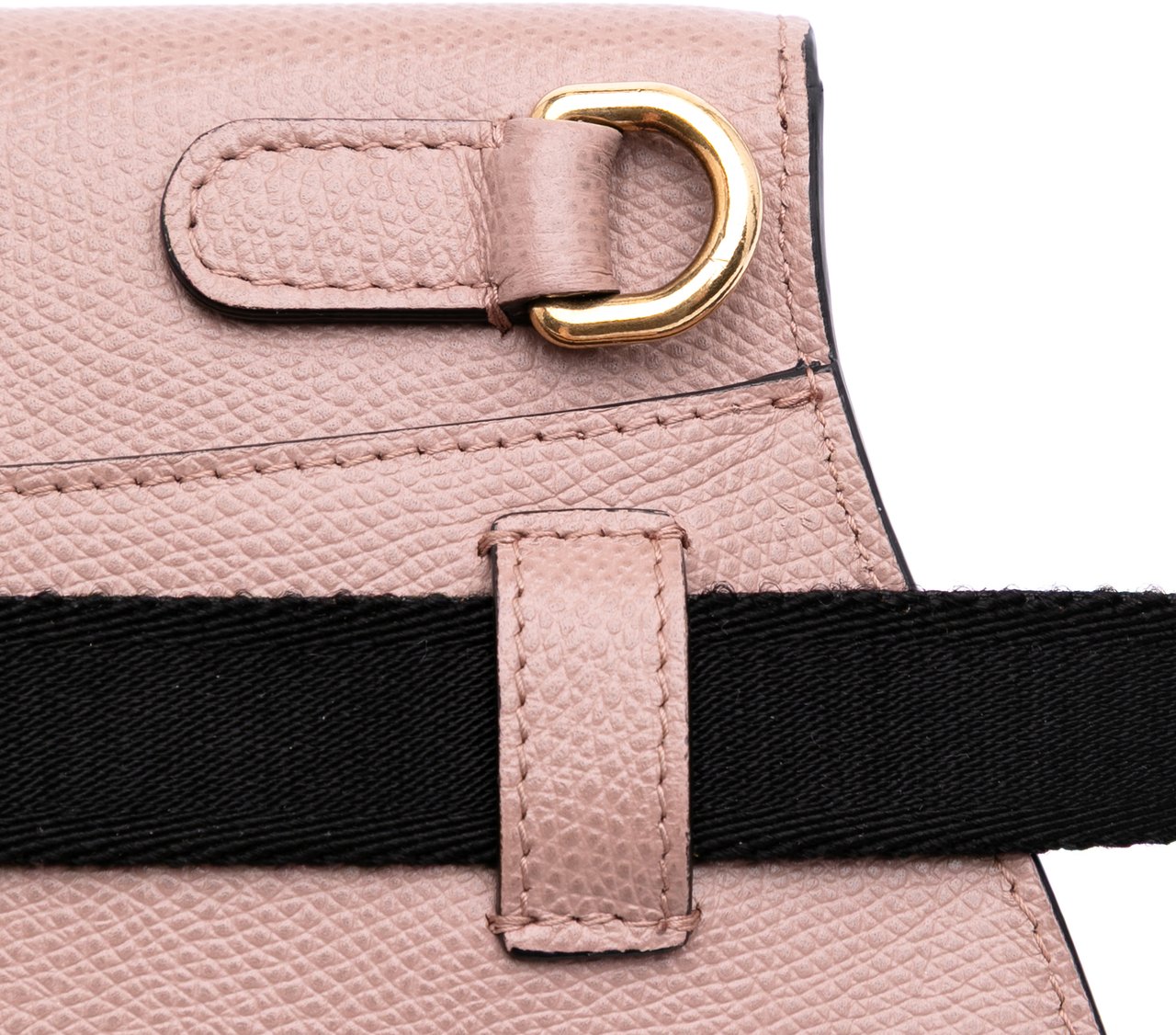 Dior Grained Calfskin Saddle Belt Bag Roze