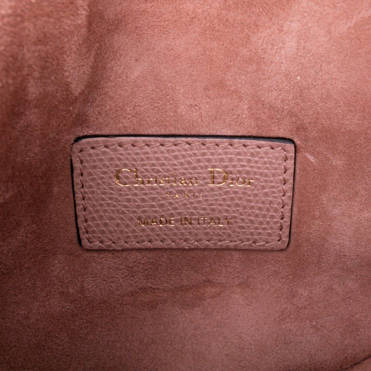 Dior Grained Calfskin Saddle Belt Bag Roze