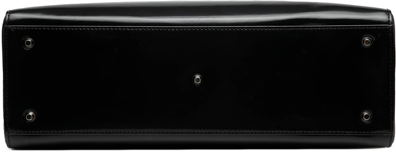 Dior Large Patent Lady Dior Zwart