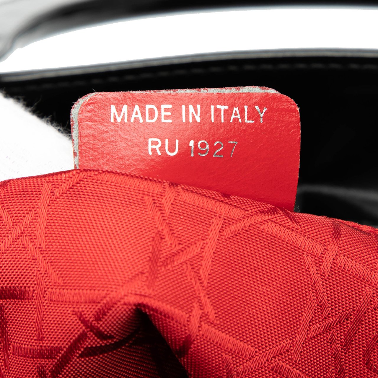 Dior Large Patent Lady Dior Zwart