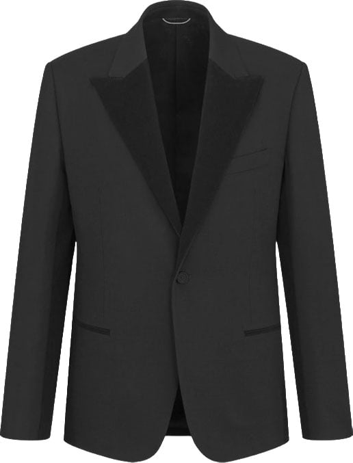Dior Tailored Single-Button Woven Blazer Zwart
