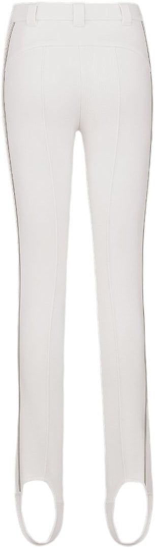 Dior White Slim-Fit Side Stripe Logo Pants Wit