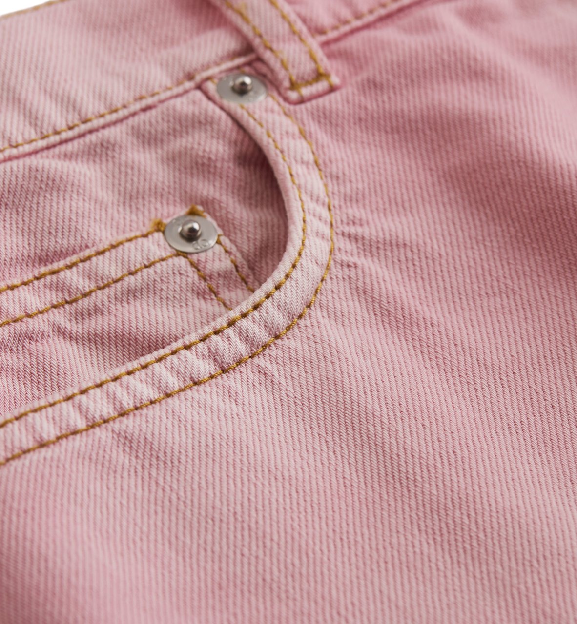 Dior Pink Denim Mini Skirt Frayed Hem Roze
