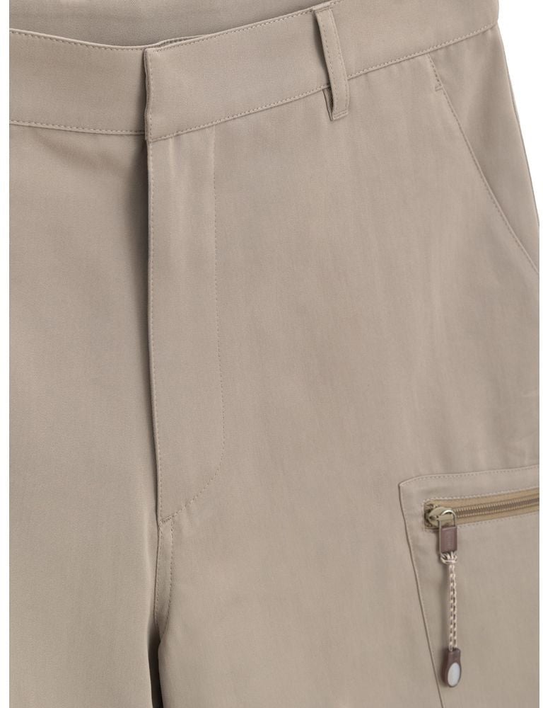 Dior Beige Cotton Cargo Shorts Beige