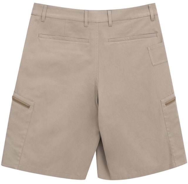 Dior Beige Cotton Cargo Shorts Beige