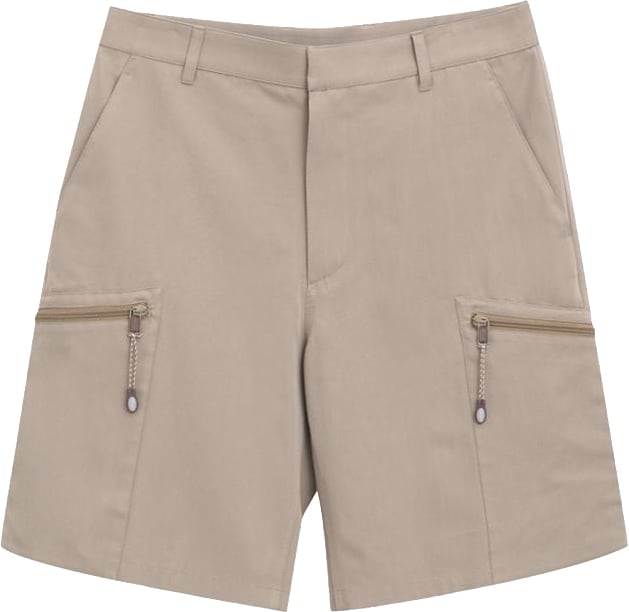 Dior Beige Cotton Cargo Shorts Beige
