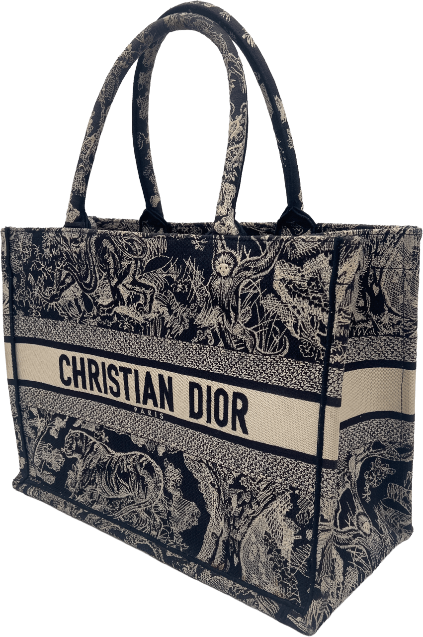 Dior Dior Tote Book - Navy Jungle Blauw