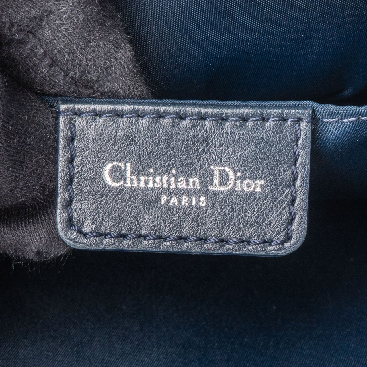 Dior Christian Dior Mini Trotter Monogram Shoulder Bag Blauw