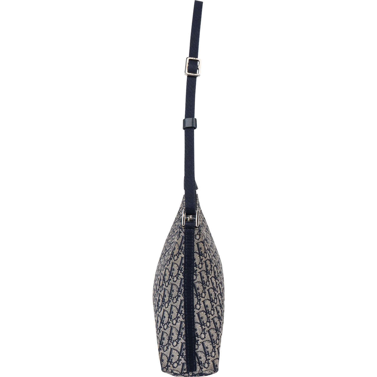 Dior Christian Dior Mini Trotter Monogram Shoulder Bag Blauw